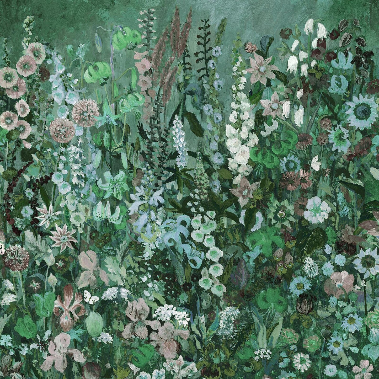 1-WA-FLM-DI-VED-XXX - Floribunda Magna Wallpaper - Verde - House of Hackney