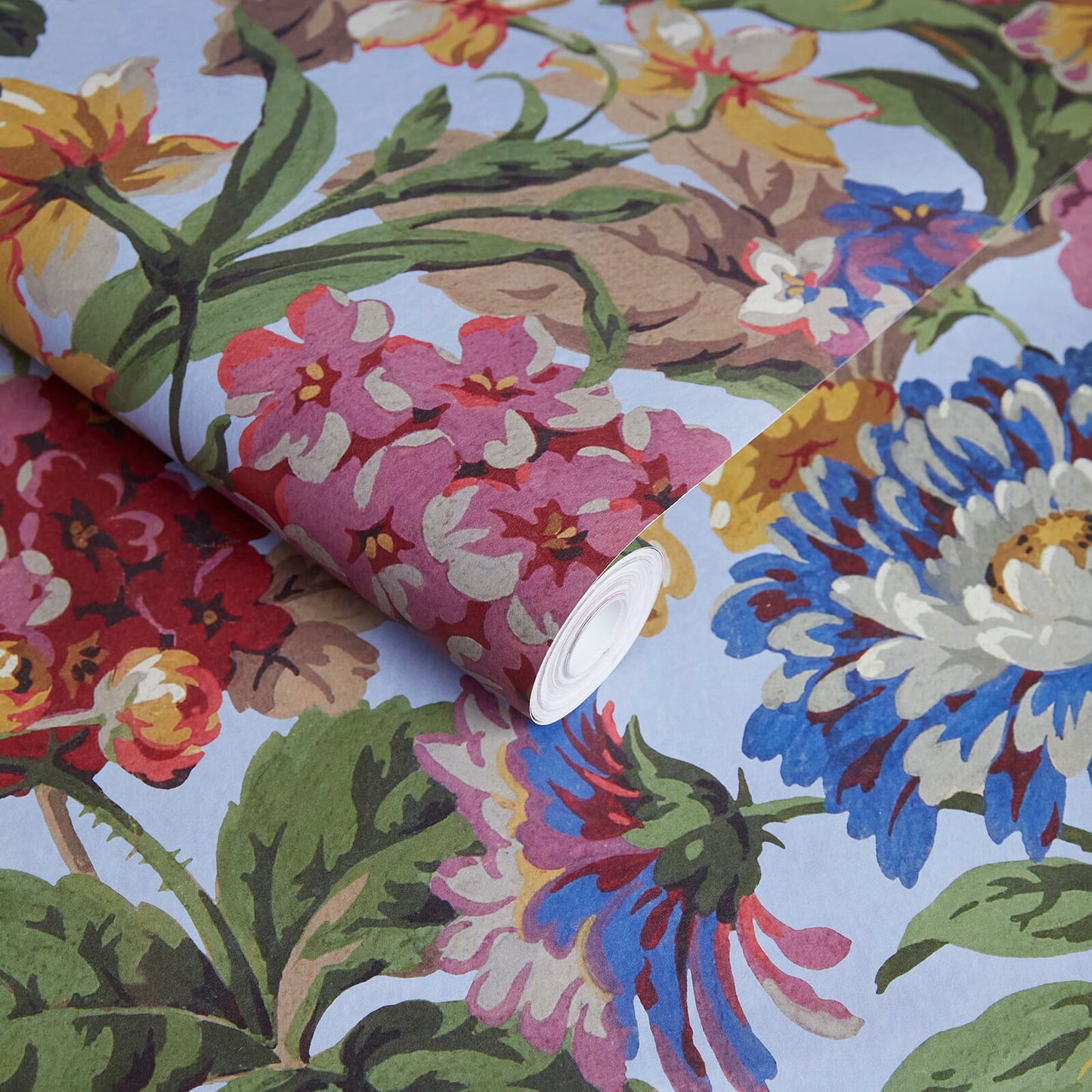 1-WA-FLS-DI-AZU-XXX - Florescence Wallpaper - Azure - House of Hackney