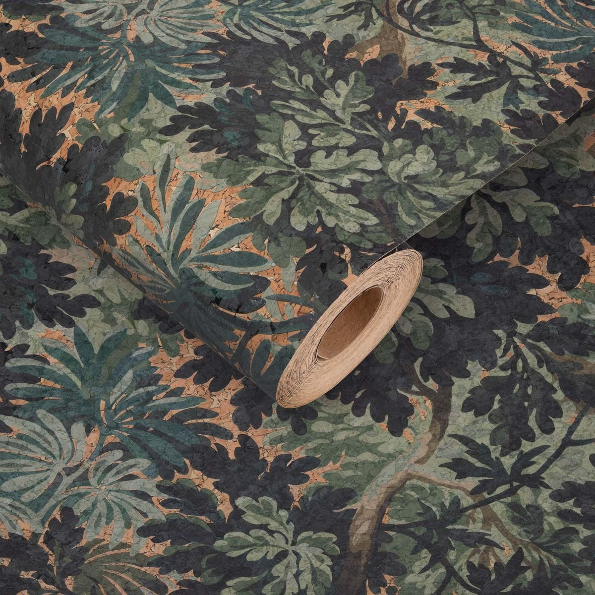1-WA-FOI-CR-CER-XXX - Foris Cork Wallpaper - Cerulean - House of Hackney