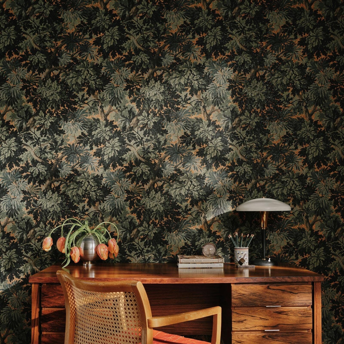 1-WA-FOI-CR-CER-XXX - Foris Cork Wallpaper - Cerulean - House of Hackney