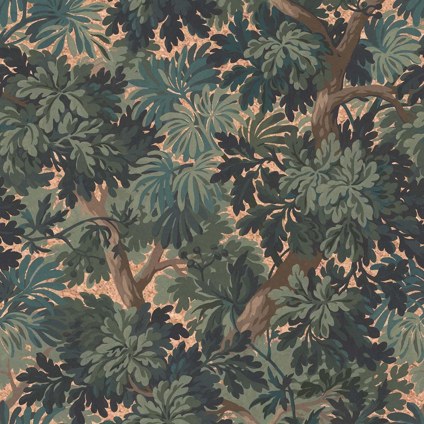 1-WA-FOI-CR-CER-XXX - Foris Cork Wallpaper - Cerulean - House of Hackney