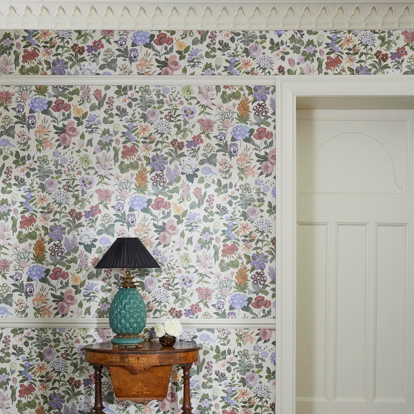 1-WA-FRA-DI-ECR-XXX - Floralia Wallpaper - Ecru - House of Hackney
