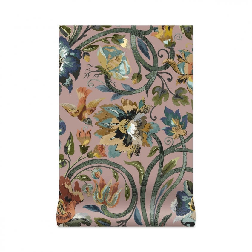 1-WA-GAI-DI-BLS-XXX - Gaia Wallpaper - Blush - House of Hackney
