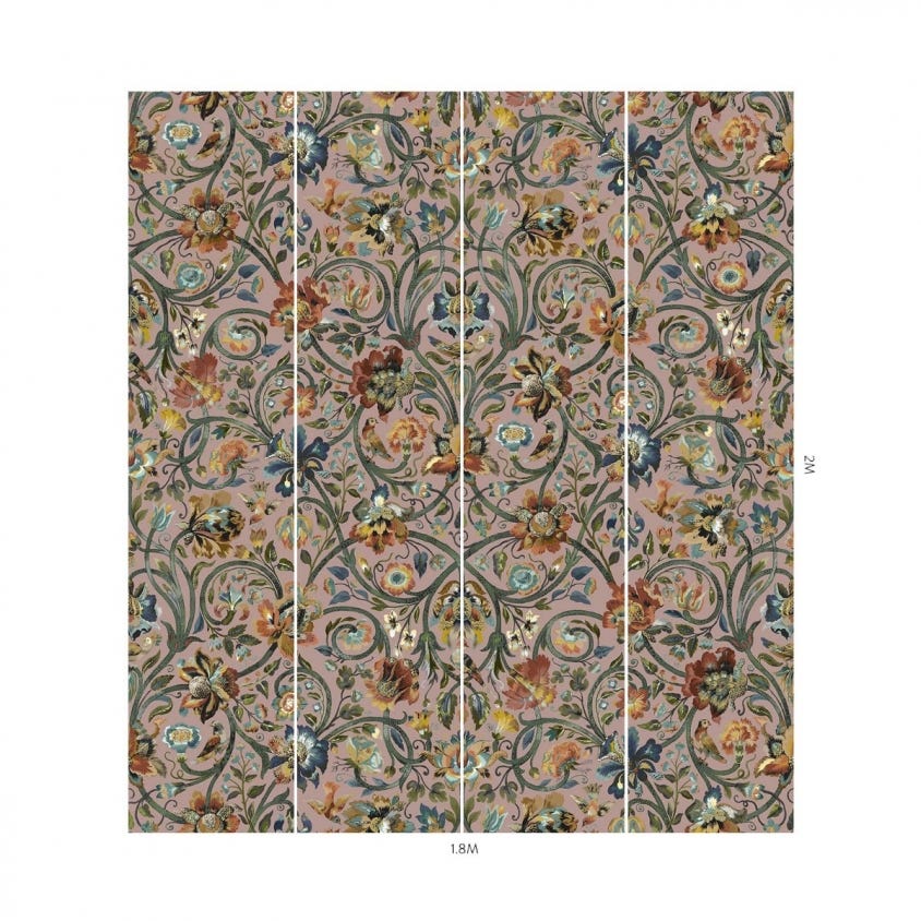 1-WA-GAI-DI-BLS-XXX - Gaia Wallpaper - Blush - House of Hackney