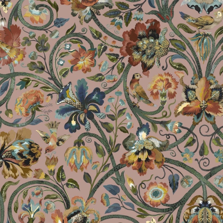1-WA-GAI-DI-BLS-XXX - Gaia Wallpaper - Blush - House of Hackney