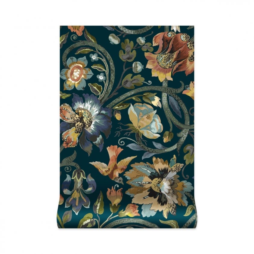 1-WA-GAI-DI-MID-XXX - Gaia Wallpaper - Midnight - House of Hackney