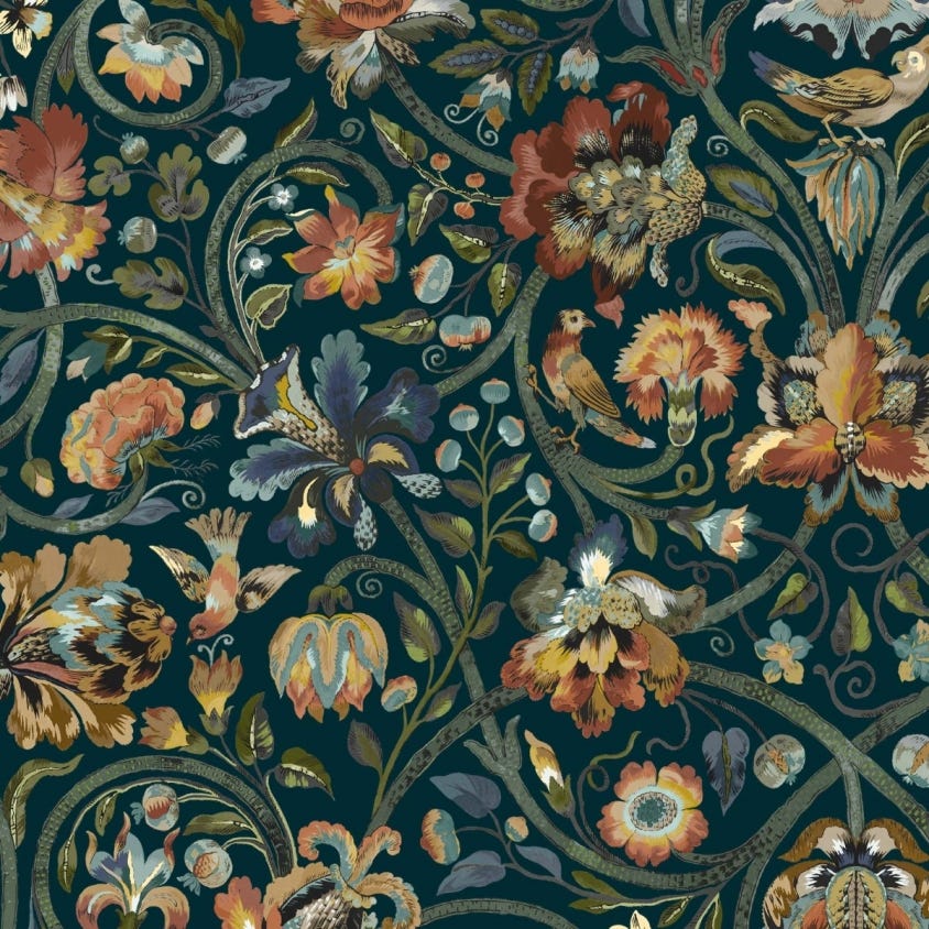 1-WA-GAI-DI-MID-XXX - Gaia Wallpaper - Midnight - House of Hackney