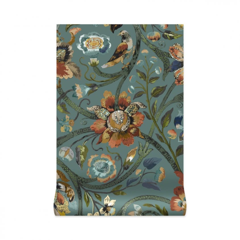 1-WA-GAI-DI-PRU-XXX - Gaia Wallpaper - Prussian-Blue - House of Hackney