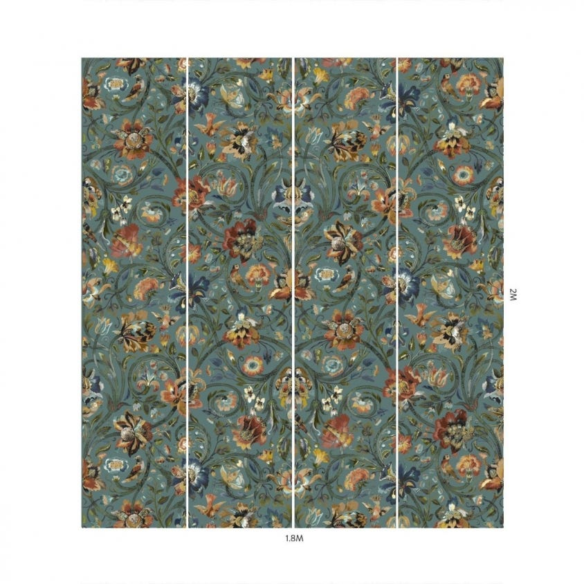 1-WA-GAI-DI-PRU-XXX - Gaia Wallpaper - Prussian-Blue - House of Hackney