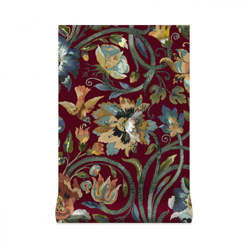 1-WA-GAI-DI-VER-XXX - Gaia Wallpaper - Vermillion - House of Hackney
