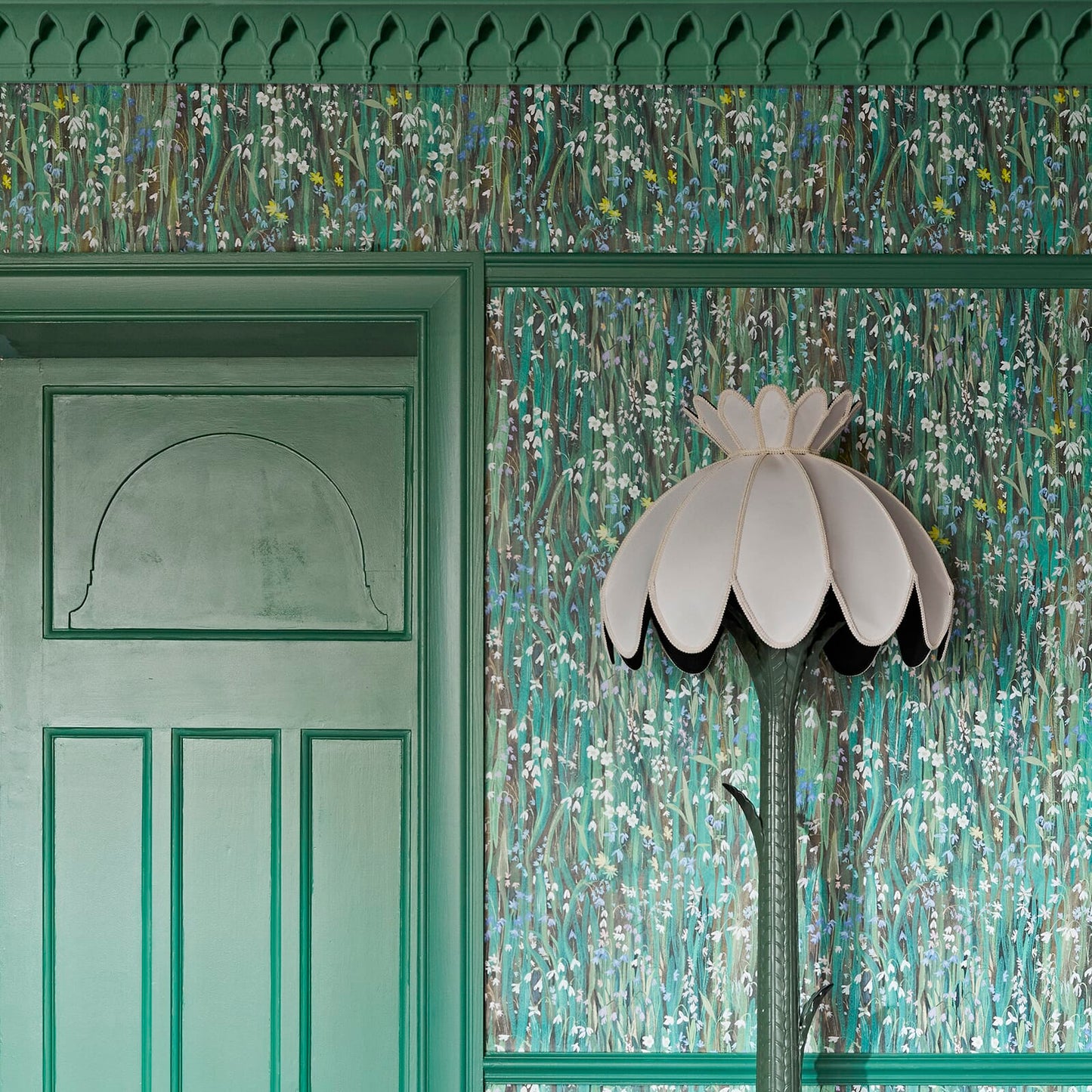 1-WA-GAL-DI-VRD-XXX - Galanthi Wallpaper - Viridis - House of Hackney