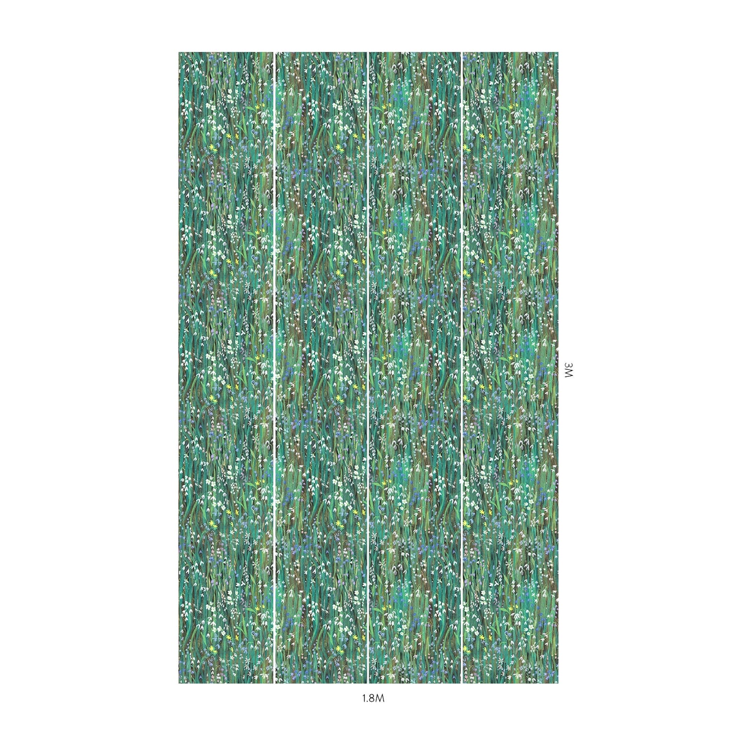 1-WA-GAL-DI-VRD-XXX - Galanthi Wallpaper - Viridis - House of Hackney