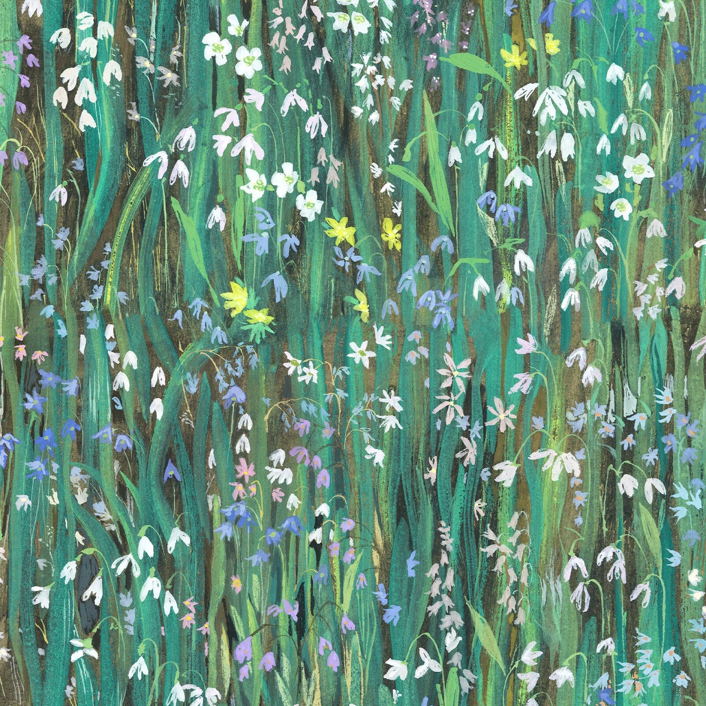 1-WA-GAL-DI-VRD-XXX - Galanthi Wallpaper - Viridis - House of Hackney