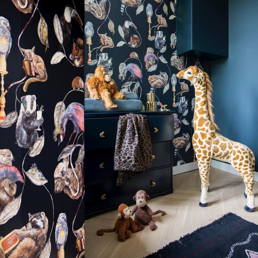 1-WA-HAC-DI-MID-XXX - Hackney Empire Wallpaper - Midnight - House of Hackney