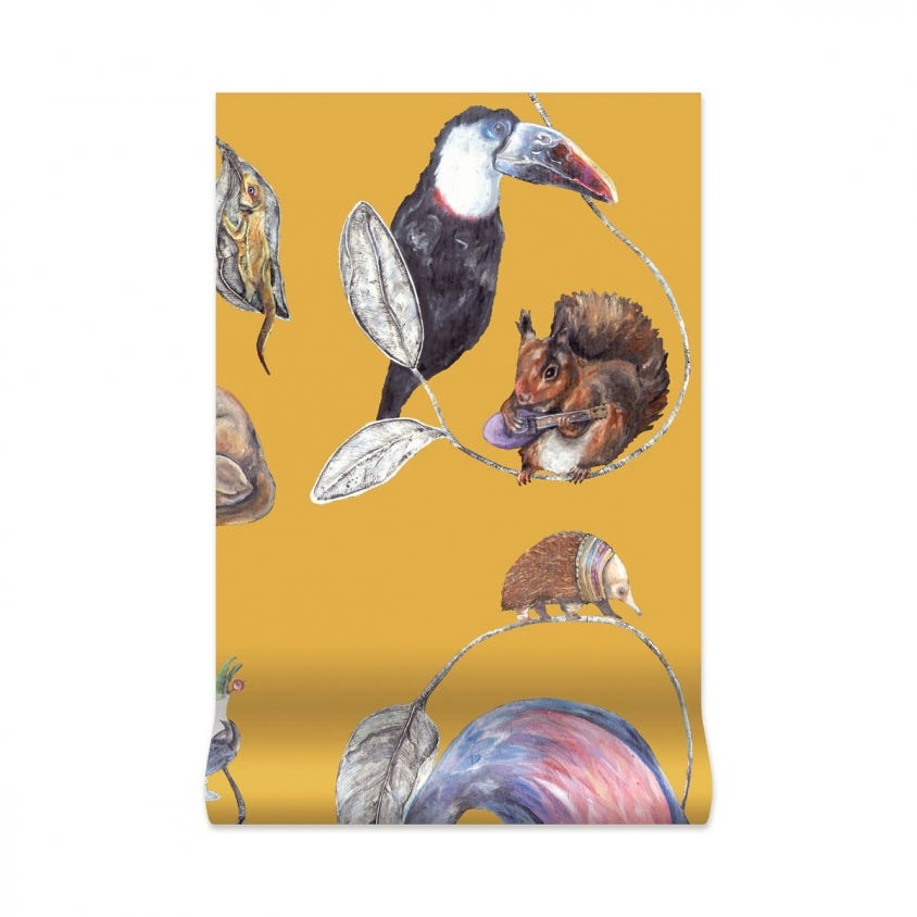 1-WA-HAC-DI-OCH-XXX - Hackney Empire Wallpaper - Ochre - House of Hackney