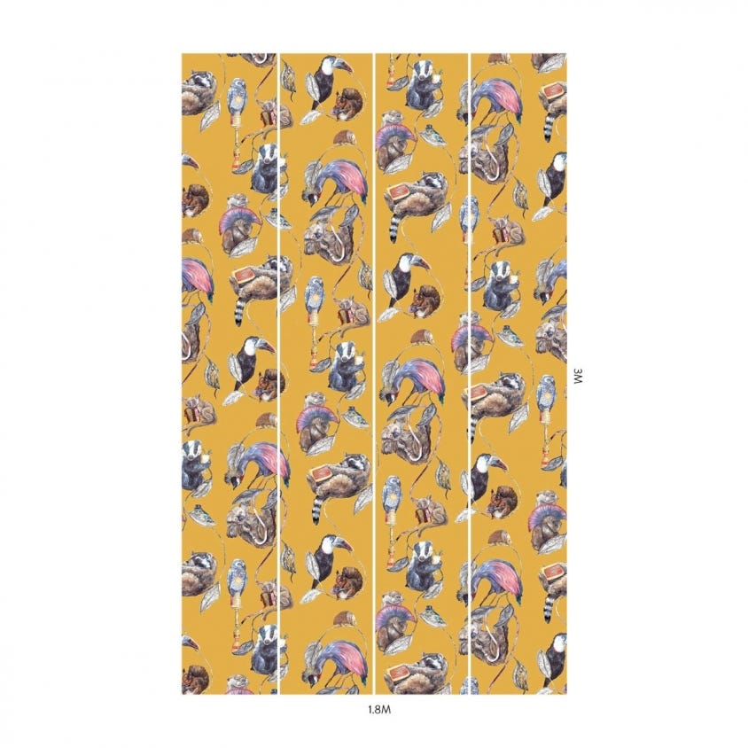 1-WA-HAC-DI-OCH-XXX - Hackney Empire Wallpaper - Ochre - House of Hackney