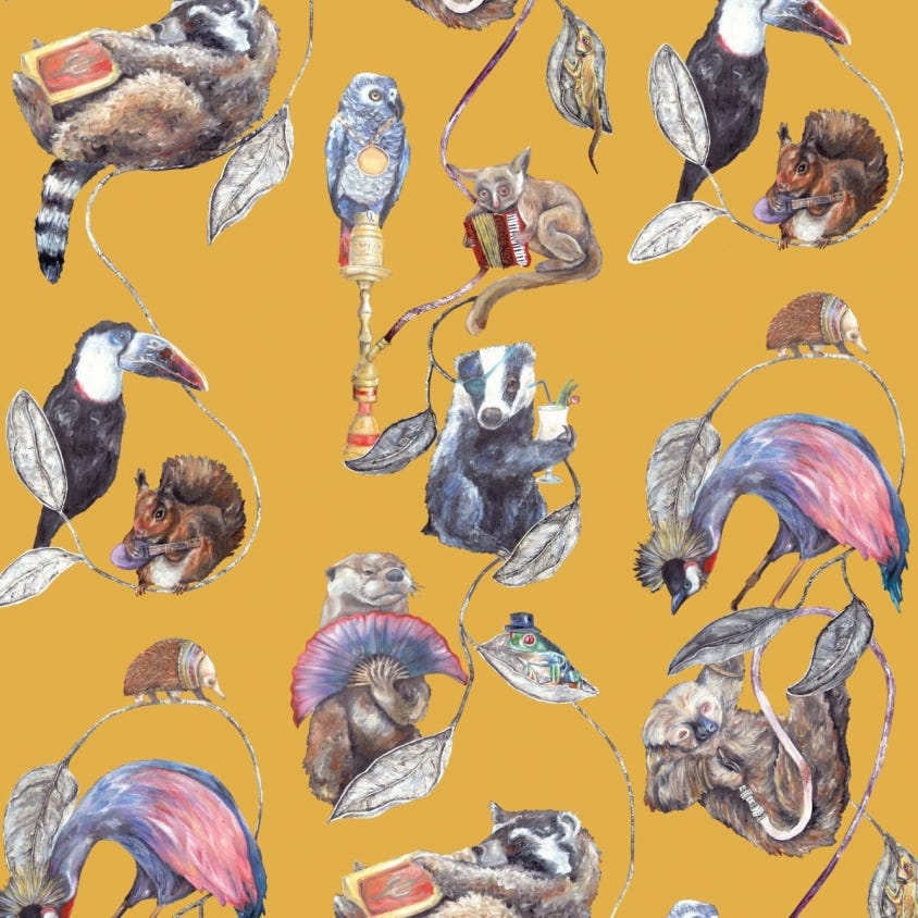 1-WA-HAC-DI-OCH-XXX - Hackney Empire Wallpaper - Ochre - House of Hackney