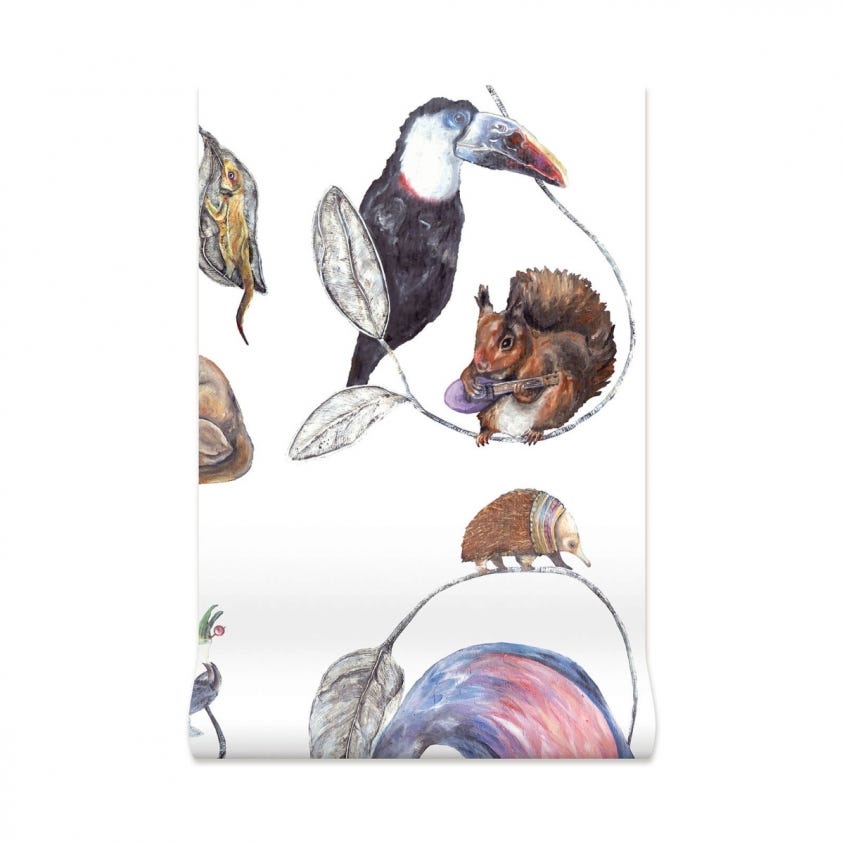 1-WA-HAC-DI-WHT-XXX - Hackney Empire Wallpaper - White - House of Hackney