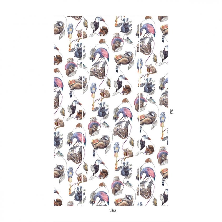 1-WA-HAC-DI-WHT-XXX - Hackney Empire Wallpaper - White - House of Hackney