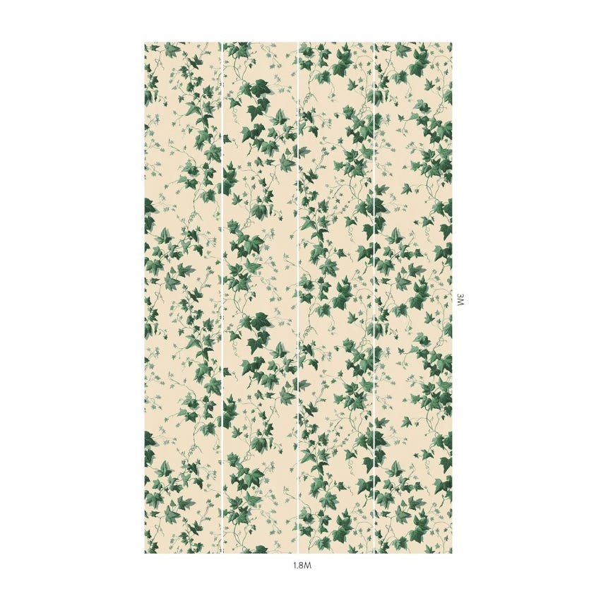 1-WA-HED-DI-VIR-XXX - Hedera Wallpaper - Viridian - House of Hackney
