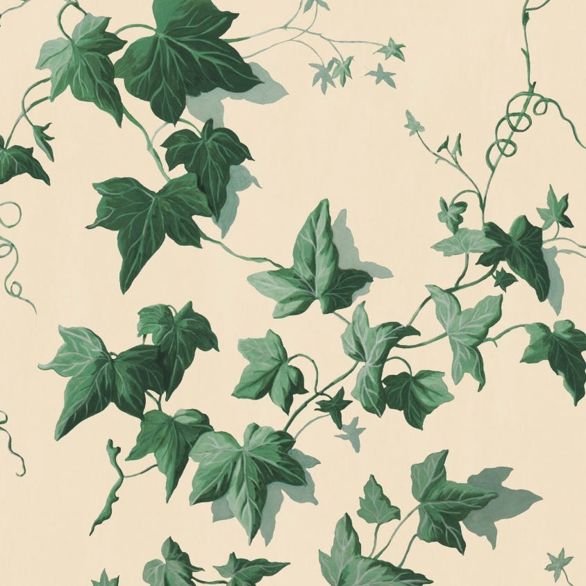 1-WA-HED-DI-VIR-XXX - Hedera Wallpaper - Viridian - House of Hackney