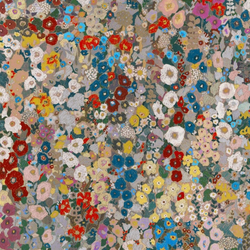 1-WA-HOL-DI-AUT-XXX - Hollyhocks Wallpaper - Autumn - House of Hackney