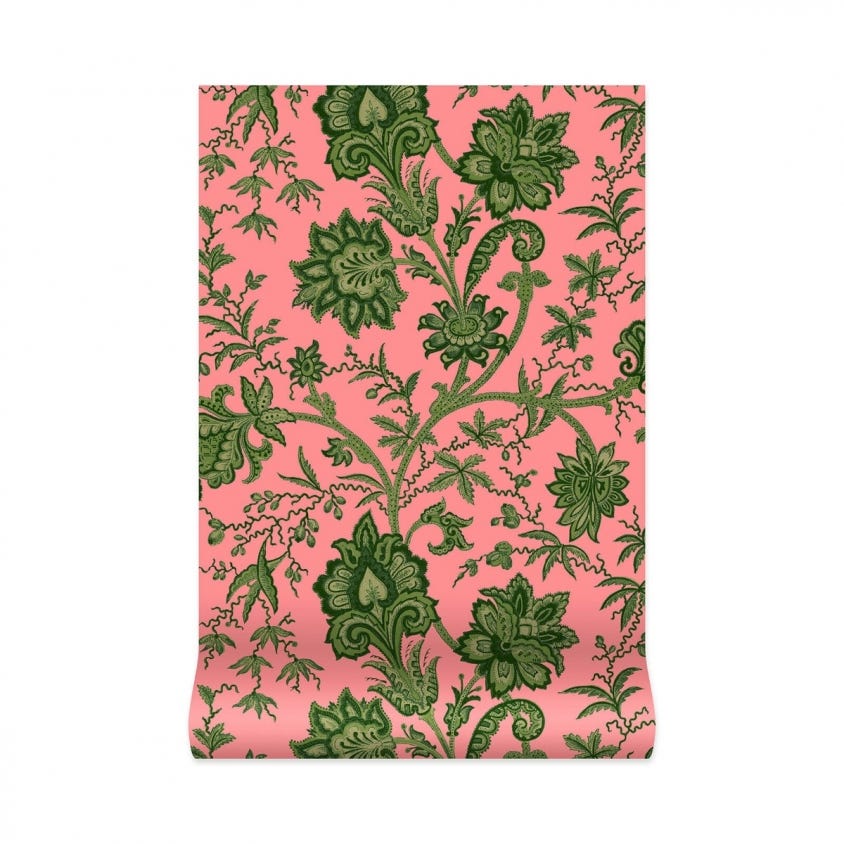 1-WA-IND-DI-AMA-XXX - Indienne Wallpaper - Amaranth - House of Hackney