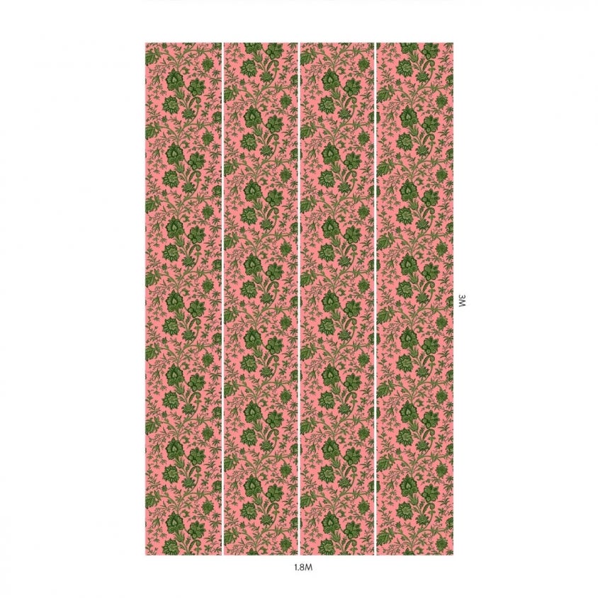 1-WA-IND-DI-AMA-XXX - Indienne Wallpaper - Amaranth - House of Hackney