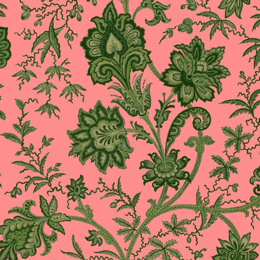 1-WA-IND-DI-AMA-XXX - Indienne Wallpaper - Amaranth - House of Hackney