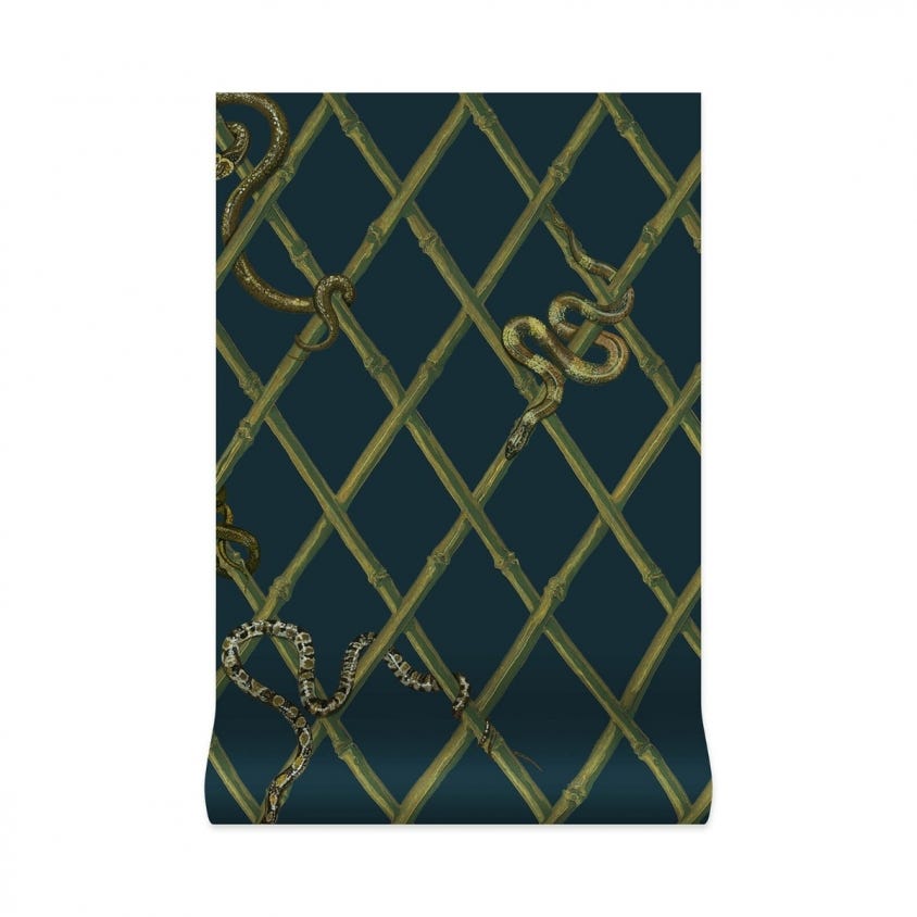 1-WA-KHA-DI-MID-XXX - Khasia Wallpaper - Midnight - House of Hackney