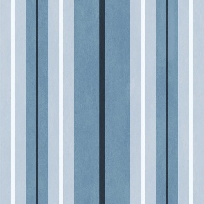 1-WA-LAS-DI-SKY-XXX - Lauriston Stripe Wallpaper - Sky - House of Hackney