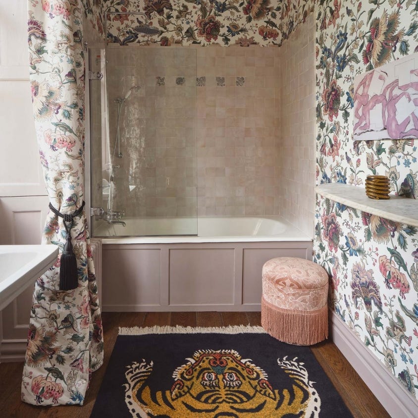 1-WA-MAJ-DI-ECR-XXX - Majorelle Wallpaper - Ecru - House of Hackney