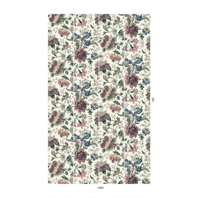 1-WA-MAJ-DI-ECR-XXX - Majorelle Wallpaper - Ecru - House of Hackney
