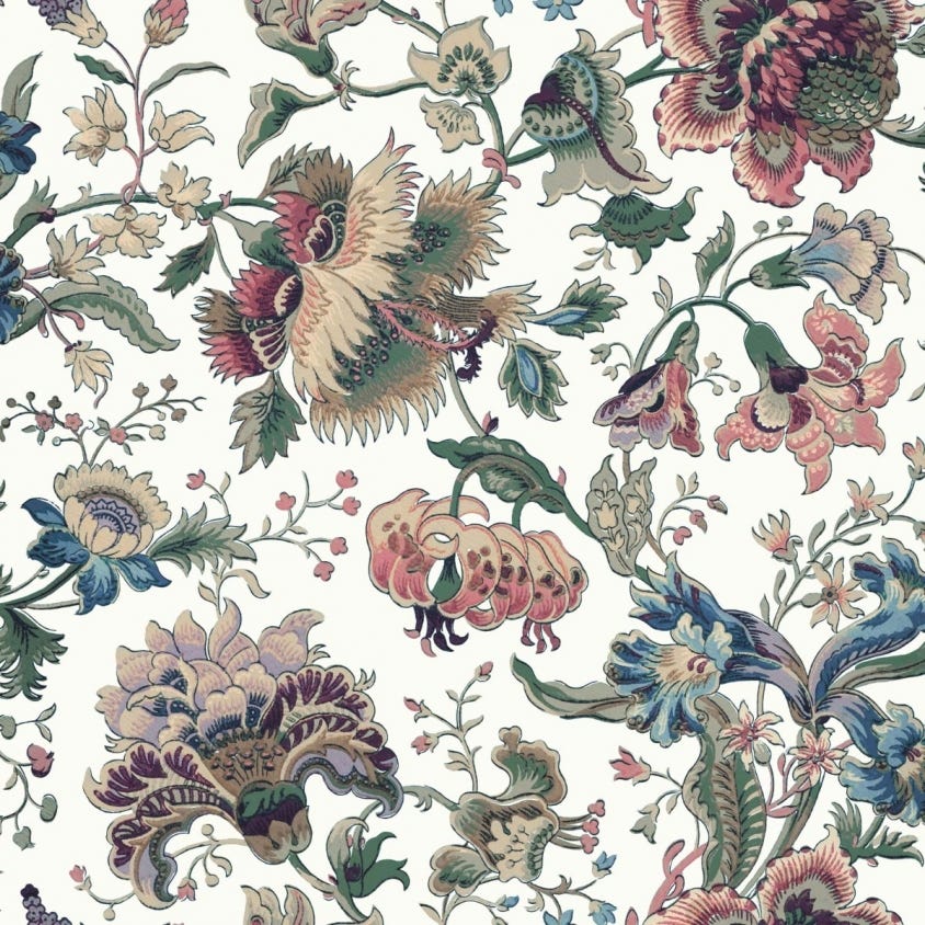 1-WA-MAJ-DI-ECR-XXX - Majorelle Wallpaper - Ecru - House of Hackney