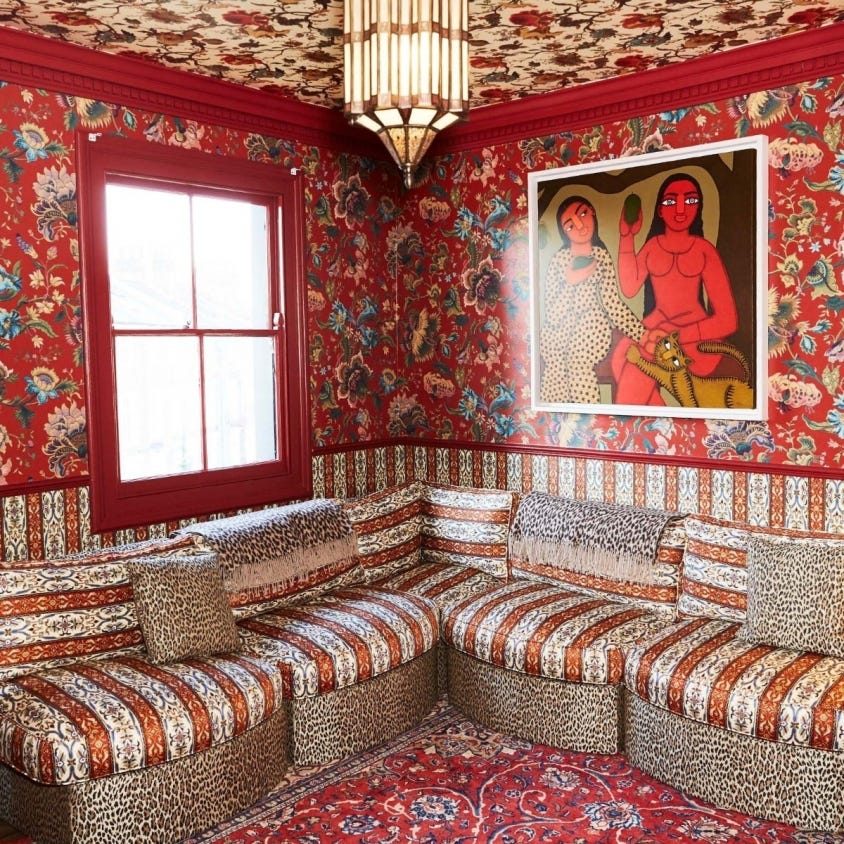 1-WA-MAJ-DI-HEN-XXX - Majorelle Wallpaper - Henna - House of Hackney