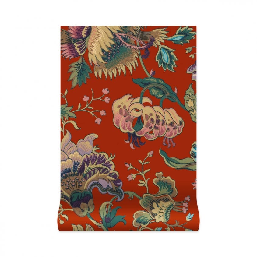 1-WA-MAJ-DI-HEN-XXX - Majorelle Wallpaper - Henna - House of Hackney