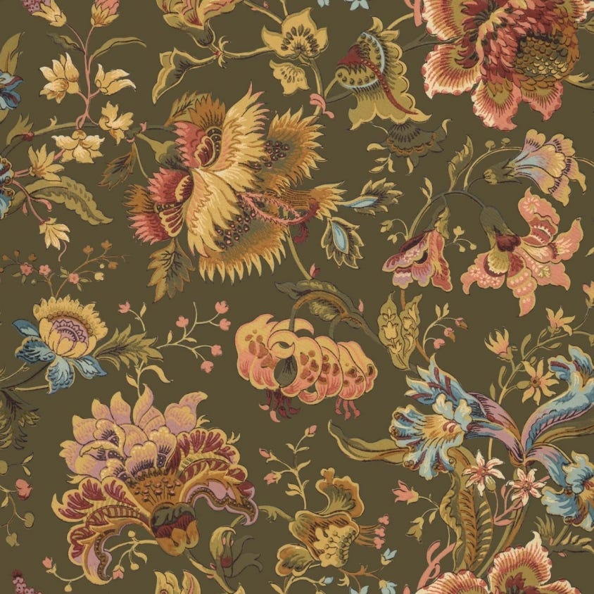 1-WA-MAJ-DI-MOS-XXX - Majorelle Wallpaper - Moss-Green - House of Hackney