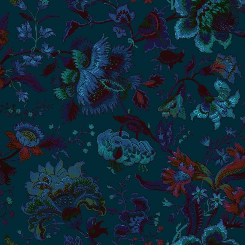1-WA-MAJ-DI-PET-XXX - Majorelle Wallpaper - Petrol - House of Hackney