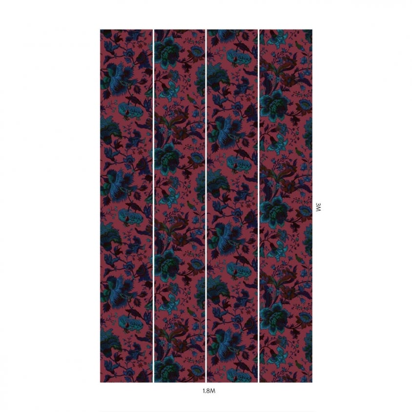 1-WA-MAJ-DI-VIP-XXX - Majorelle Wallpaper - Viola-Pink - House of Hackney