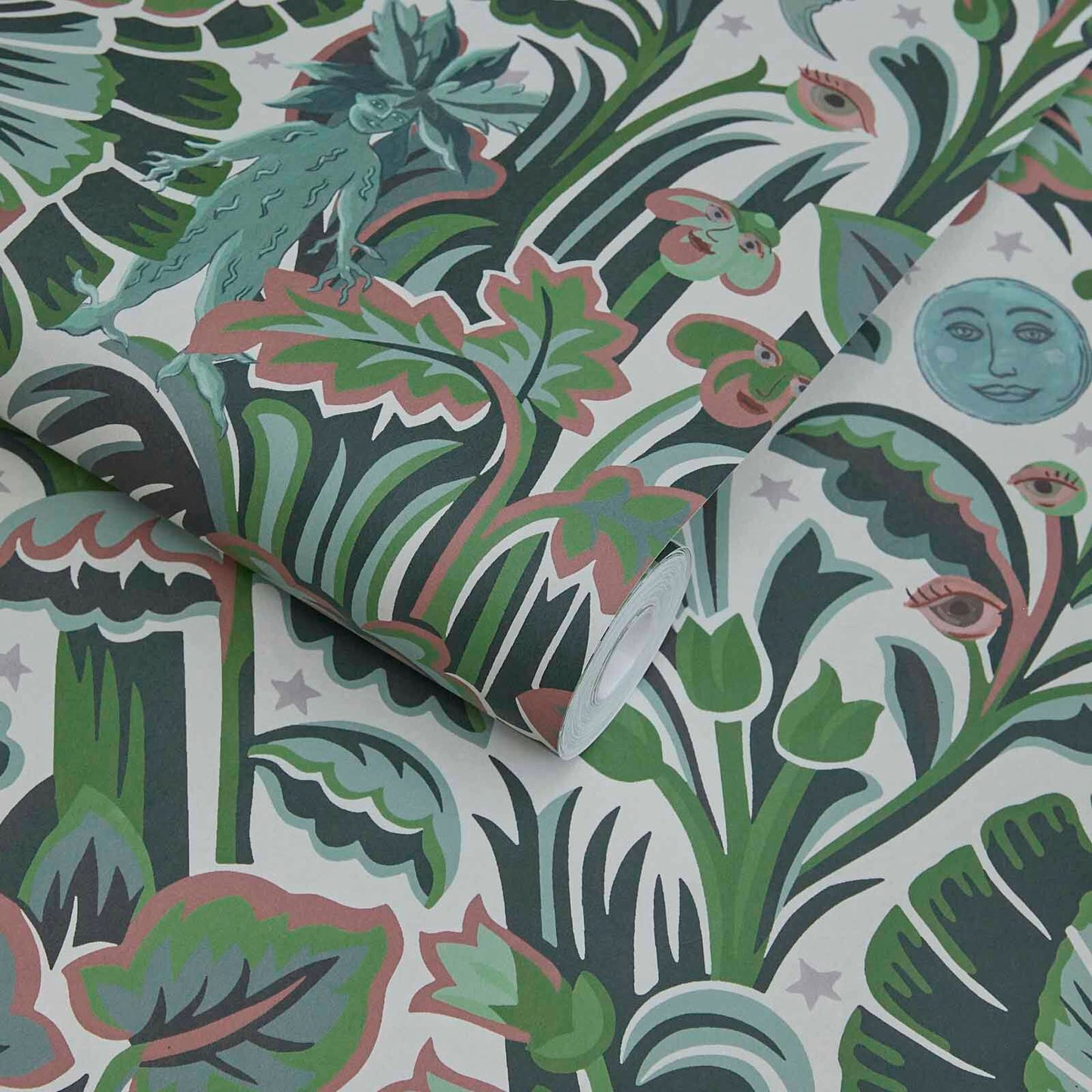 1-WA-MGM-DI-TOU-XXX - Moon Garden Magna Wallpaper - Tourmaline - House of Hackney
