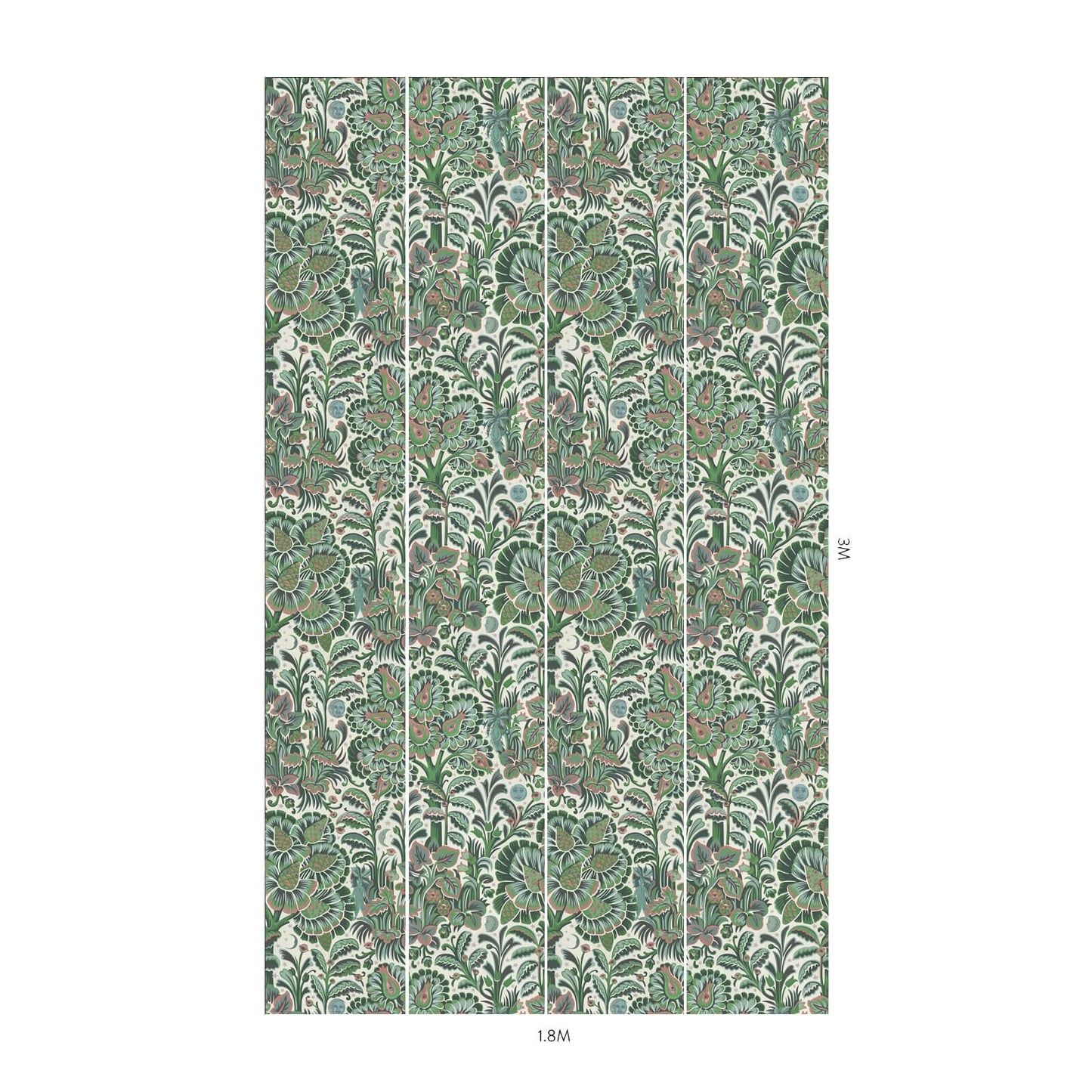 1-WA-MGM-DI-TOU-XXX - Moon Garden Magna Wallpaper - Tourmaline - House of Hackney