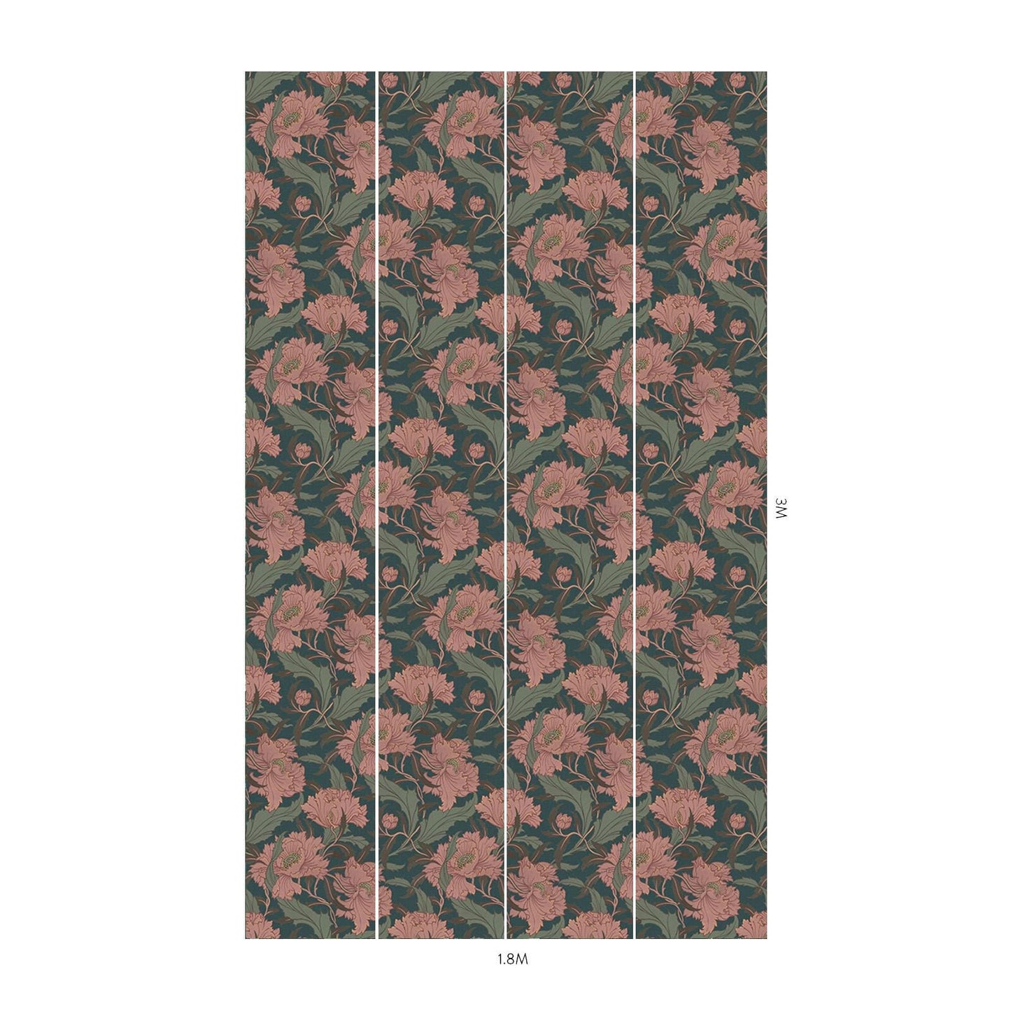 1-WA-MIN-DI-APA-XXX - Minerva Wallpaper - Apatite - House of Hackney
