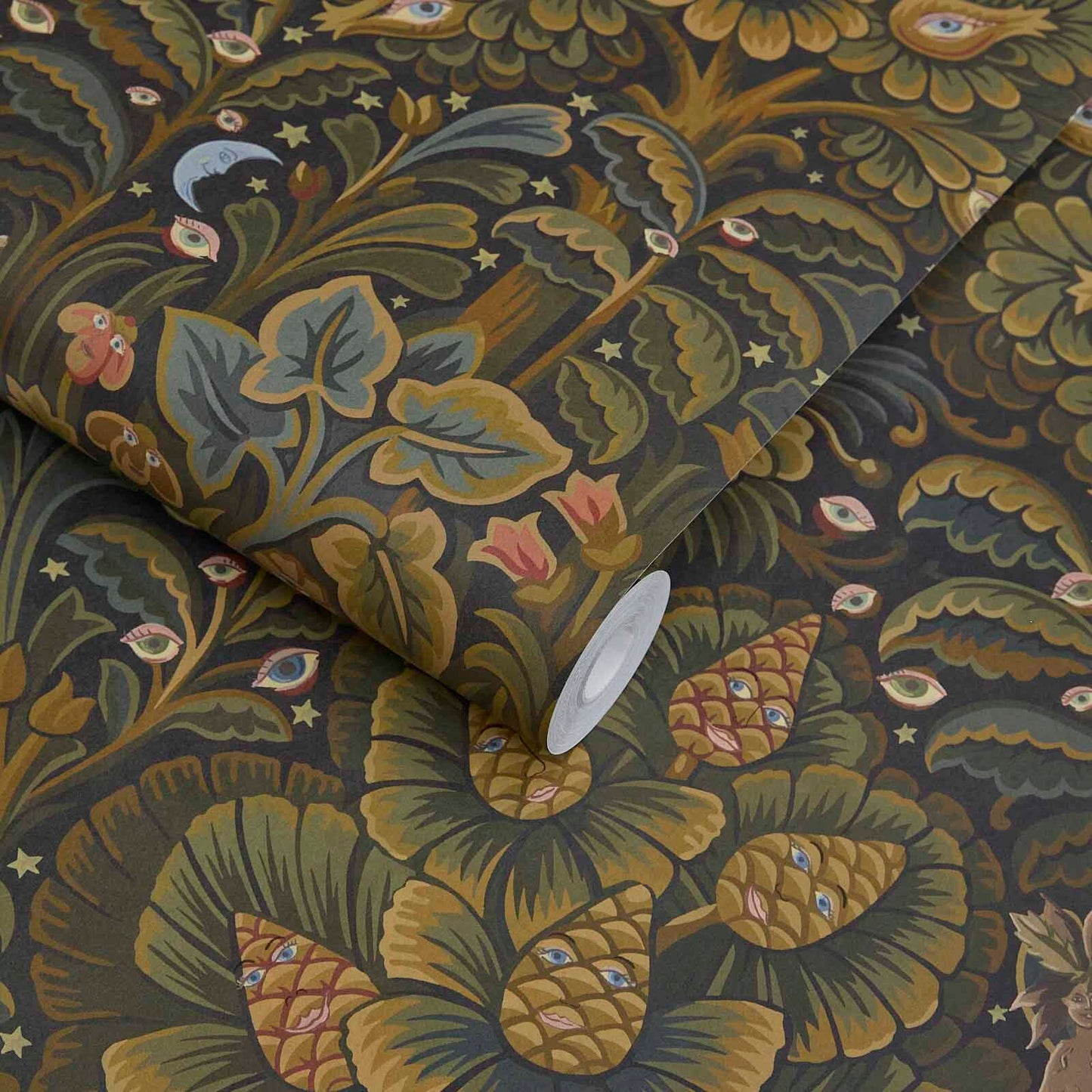 1-WA-MOG-DI-MID-XXX - Moon Garden Wallpaper - Midnight - House of Hackney