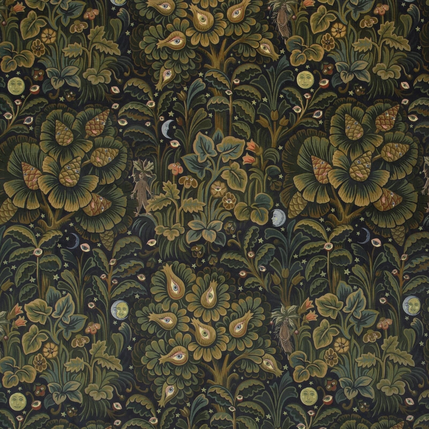 1-WA-MOG-DI-MID-XXX - Moon Garden Wallpaper - Midnight - House of Hackney