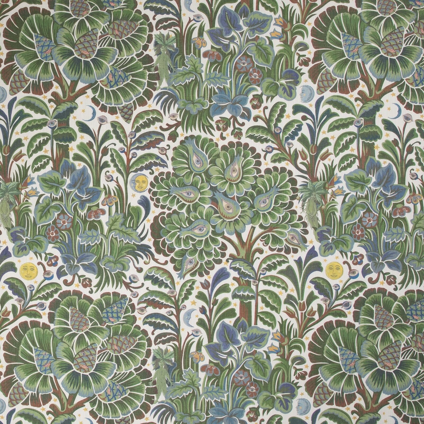 1-WA-MOG-DI-VER-XXX - Moon Garden Wallpaper - Verde - House of Hackney