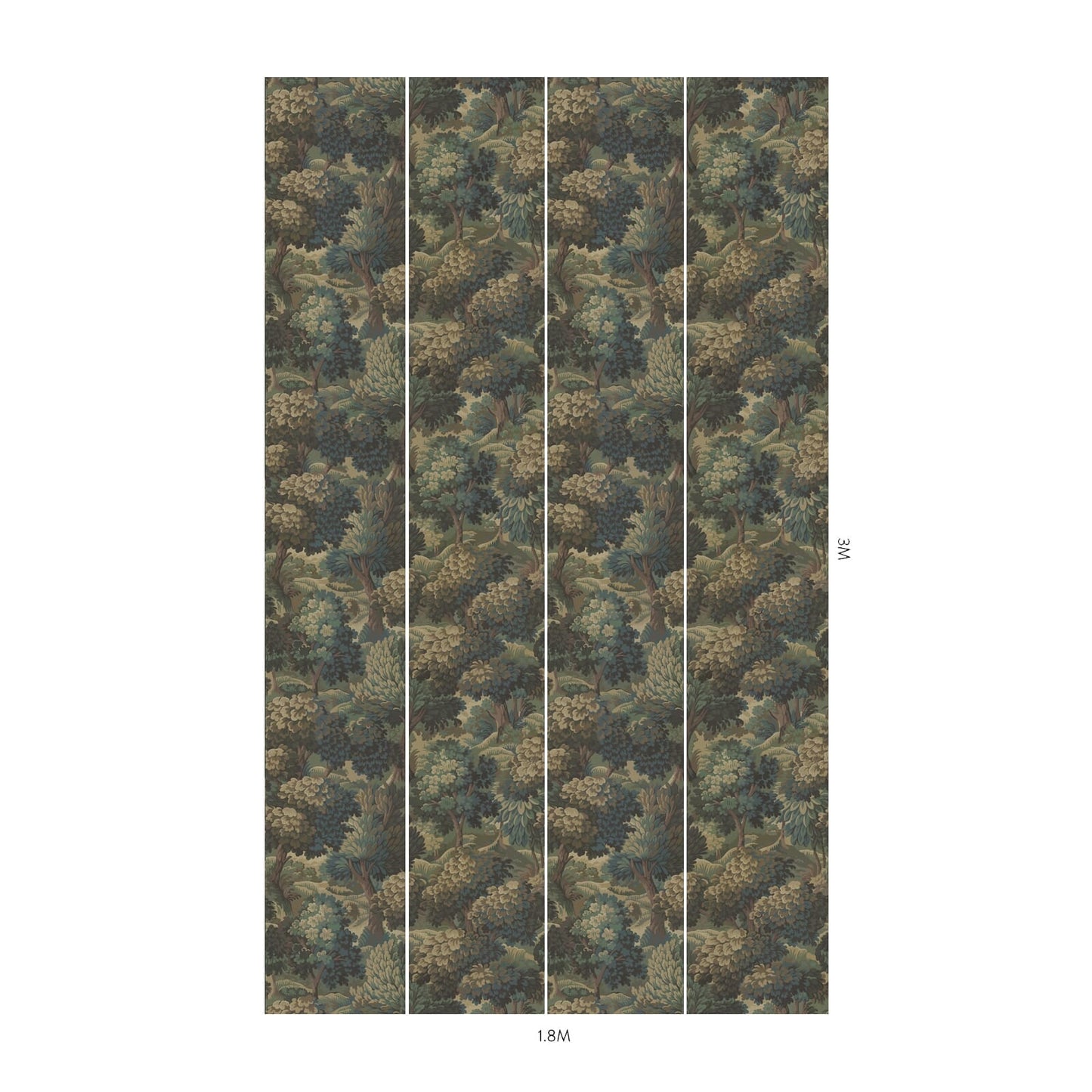 1-WA-NMR-DI-BRZ-XXX - Nemor Wallpaper - Bronze - House of Hackney
