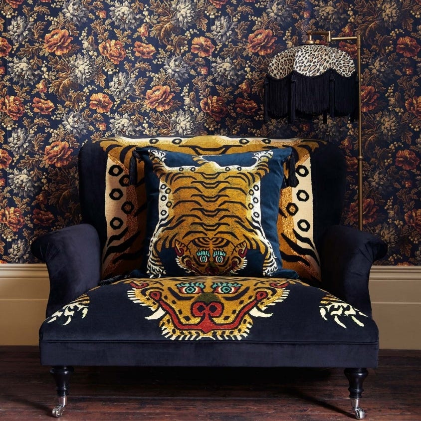 1-WA-OPI-DI-MID-XXX - Opia Wallpaper - Midnight - House of Hackney