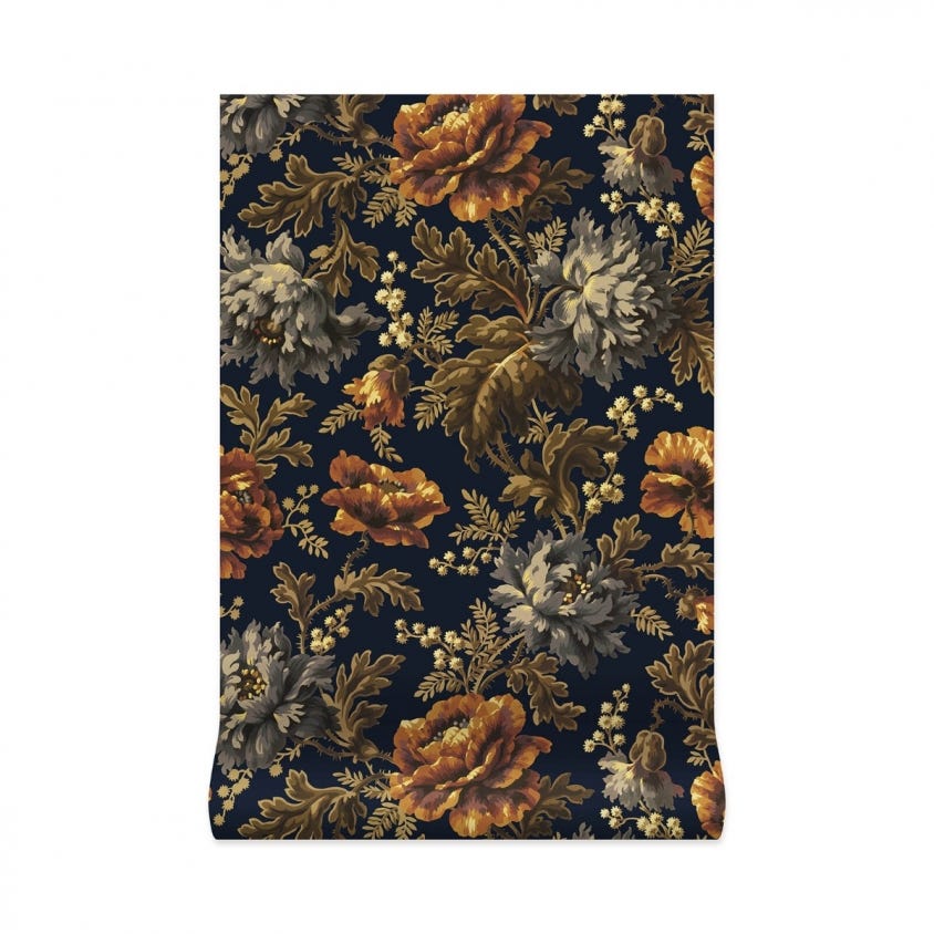 1-WA-OPI-DI-MID-XXX - Opia Wallpaper - Midnight - House of Hackney