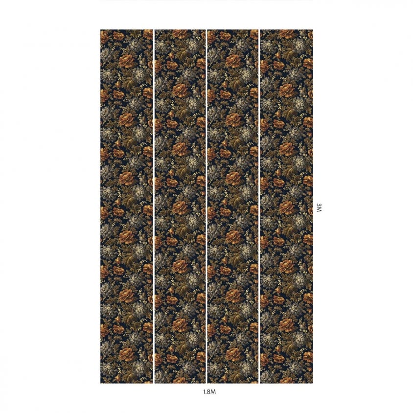 1-WA-OPI-DI-MID-XXX - Opia Wallpaper - Midnight - House of Hackney