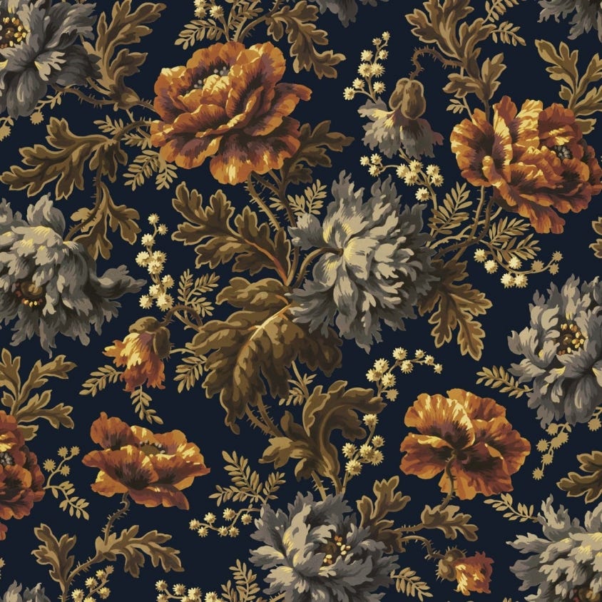 1-WA-OPI-DI-MID-XXX - Opia Wallpaper - Midnight - House of Hackney